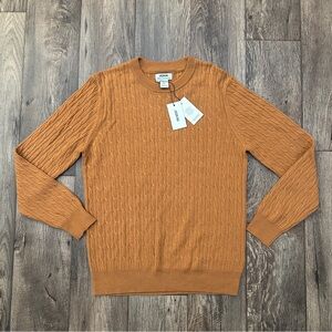 Jason Wu 100% Merino Wool Cable Knit Sweater Men’s Size M Brown